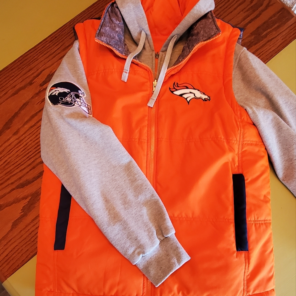 Denver Broncos Reversible Hoodie and Vest Set